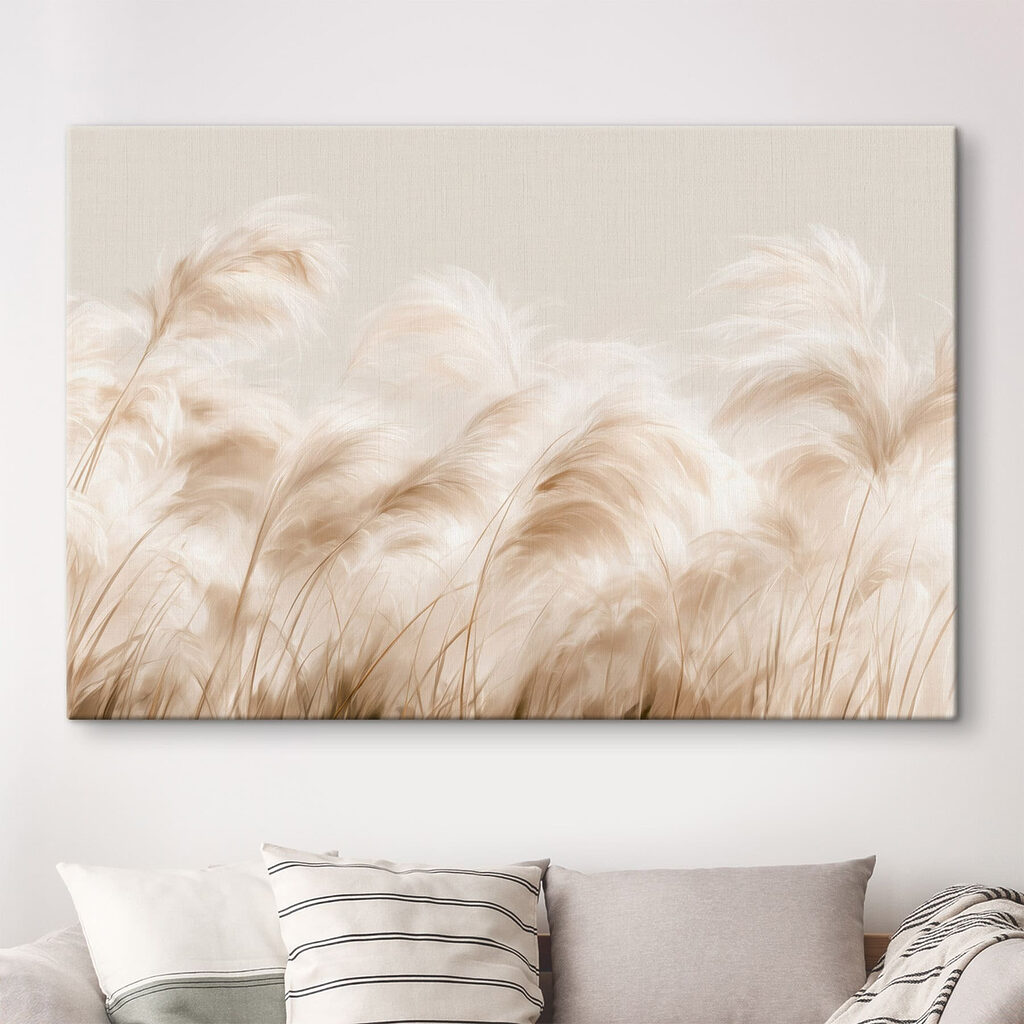 Plumas creme em contraluz — interior 1