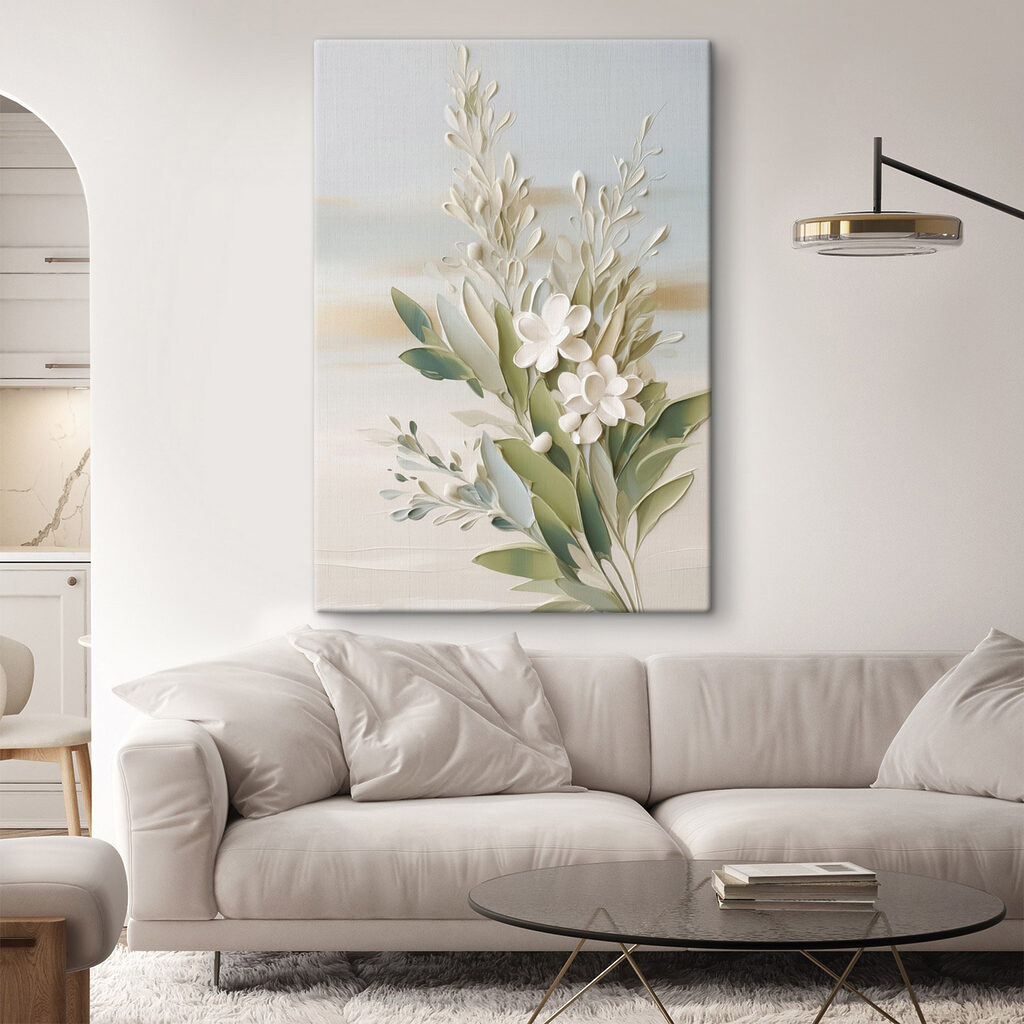 Ramo de flores brancas — interior 2