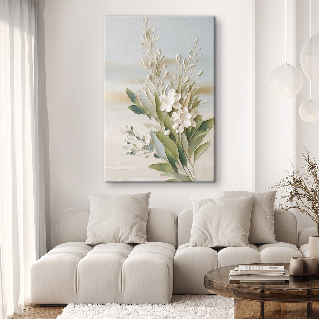 Ramo de flores brancas — interior 1