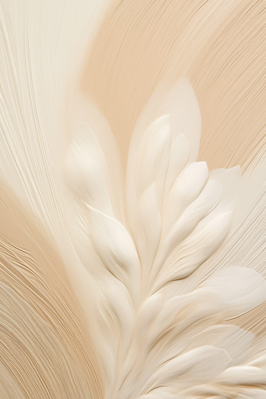Folhas com linhas suaves — design completo