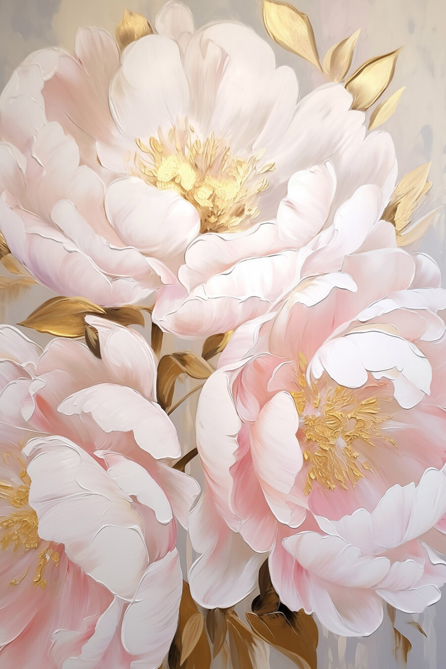 Peónias cor-de-rosa — design completo