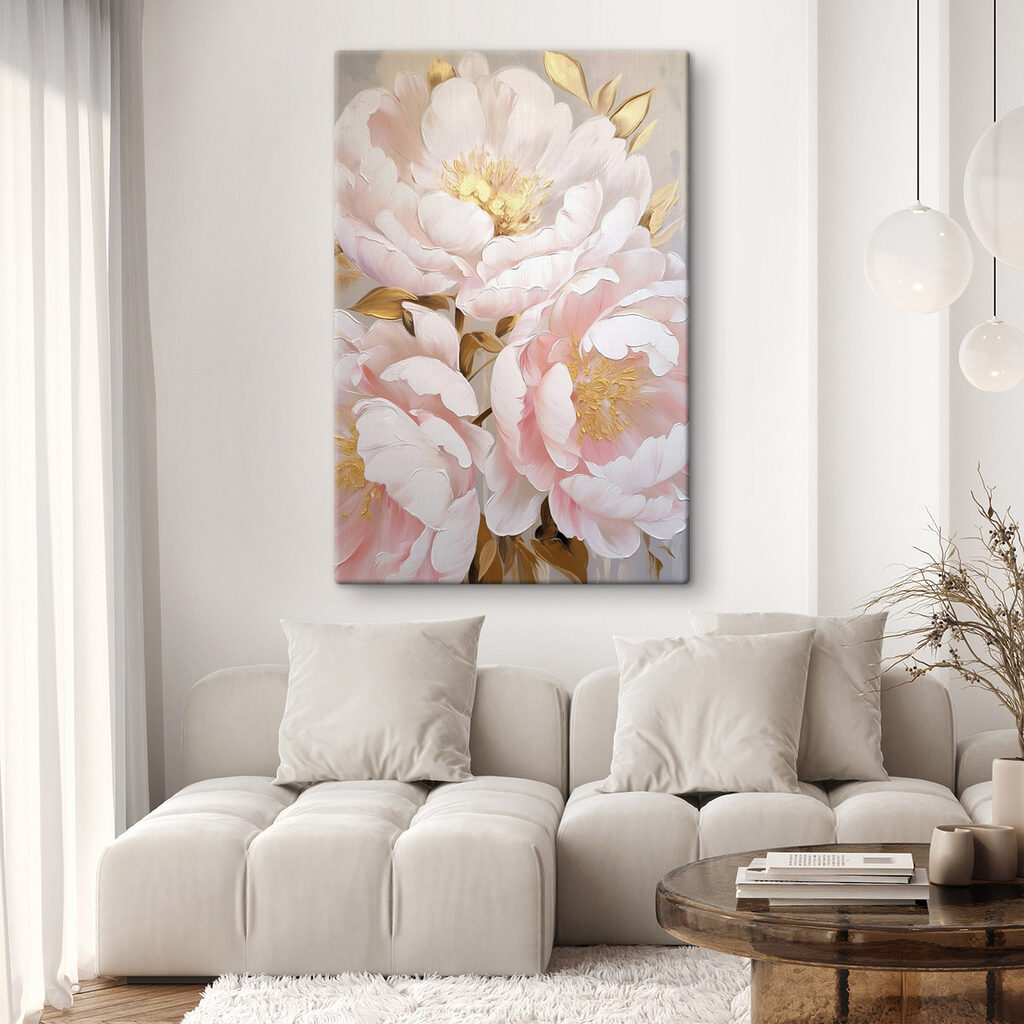 Peónias cor-de-rosa — interior 2