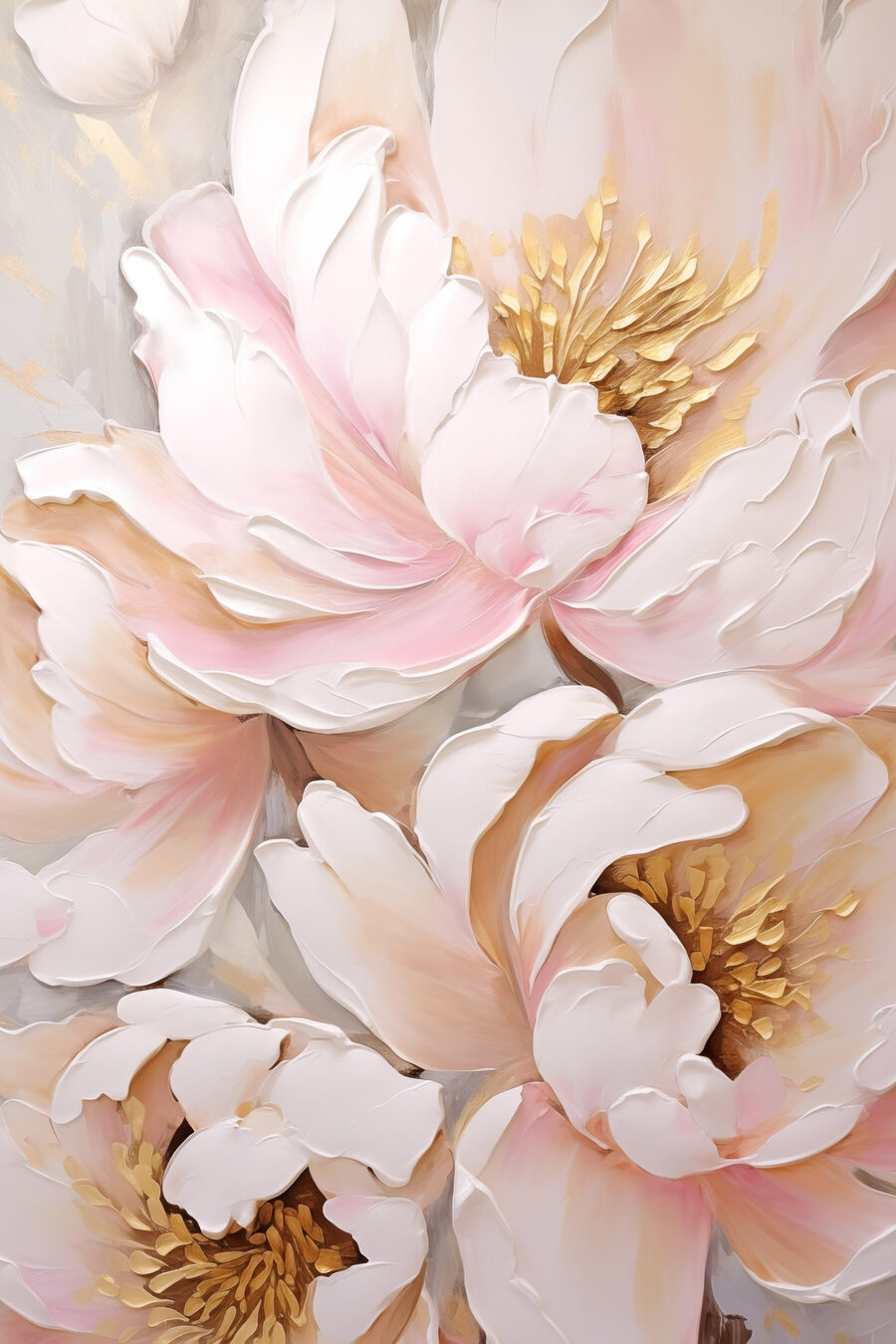 Flor creme aberta — design completo