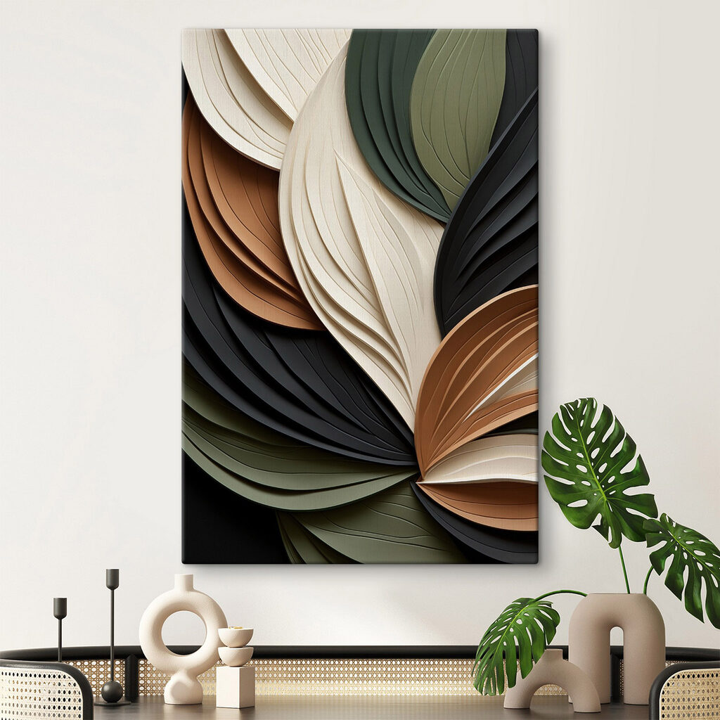 Leques de folhas dobradas — interior 1