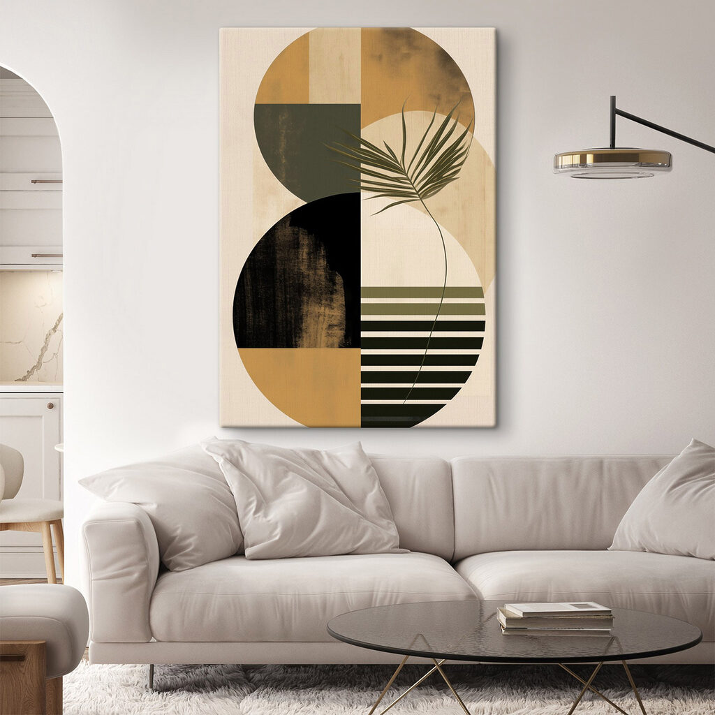 Palmeira sobre riscas — interior 1