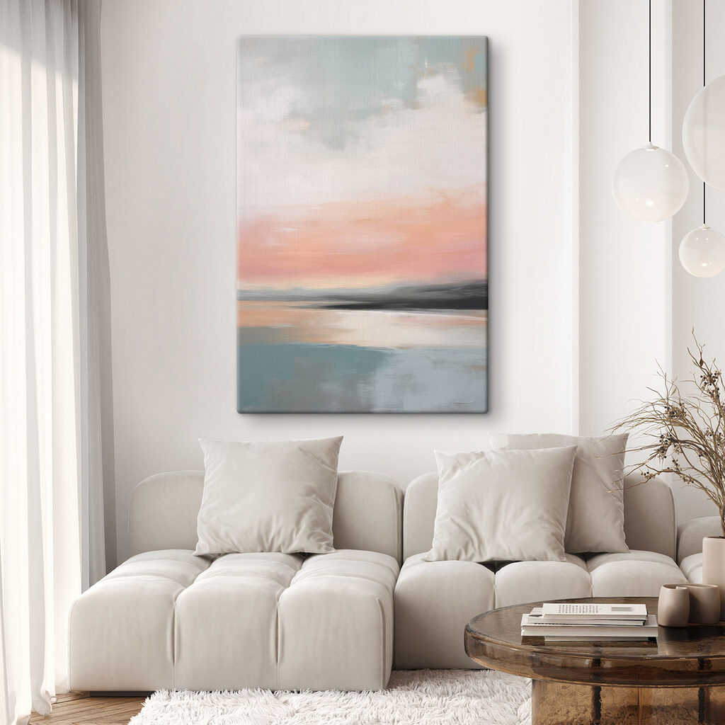 Brilho rosa sobre água — interior 2
