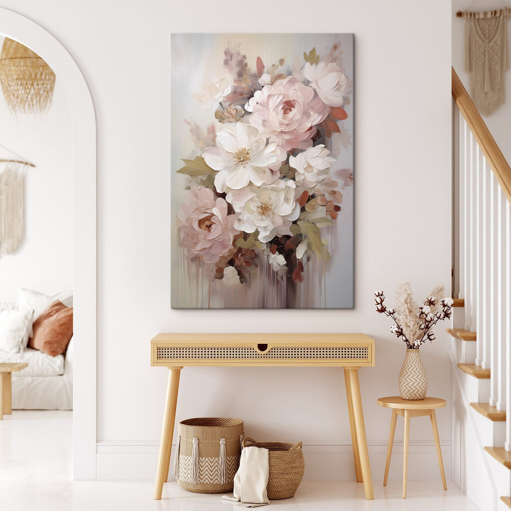 Rosas entre flores brancas — interior 2