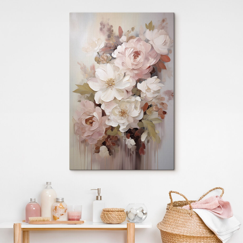 Rosas entre flores brancas — interior 1