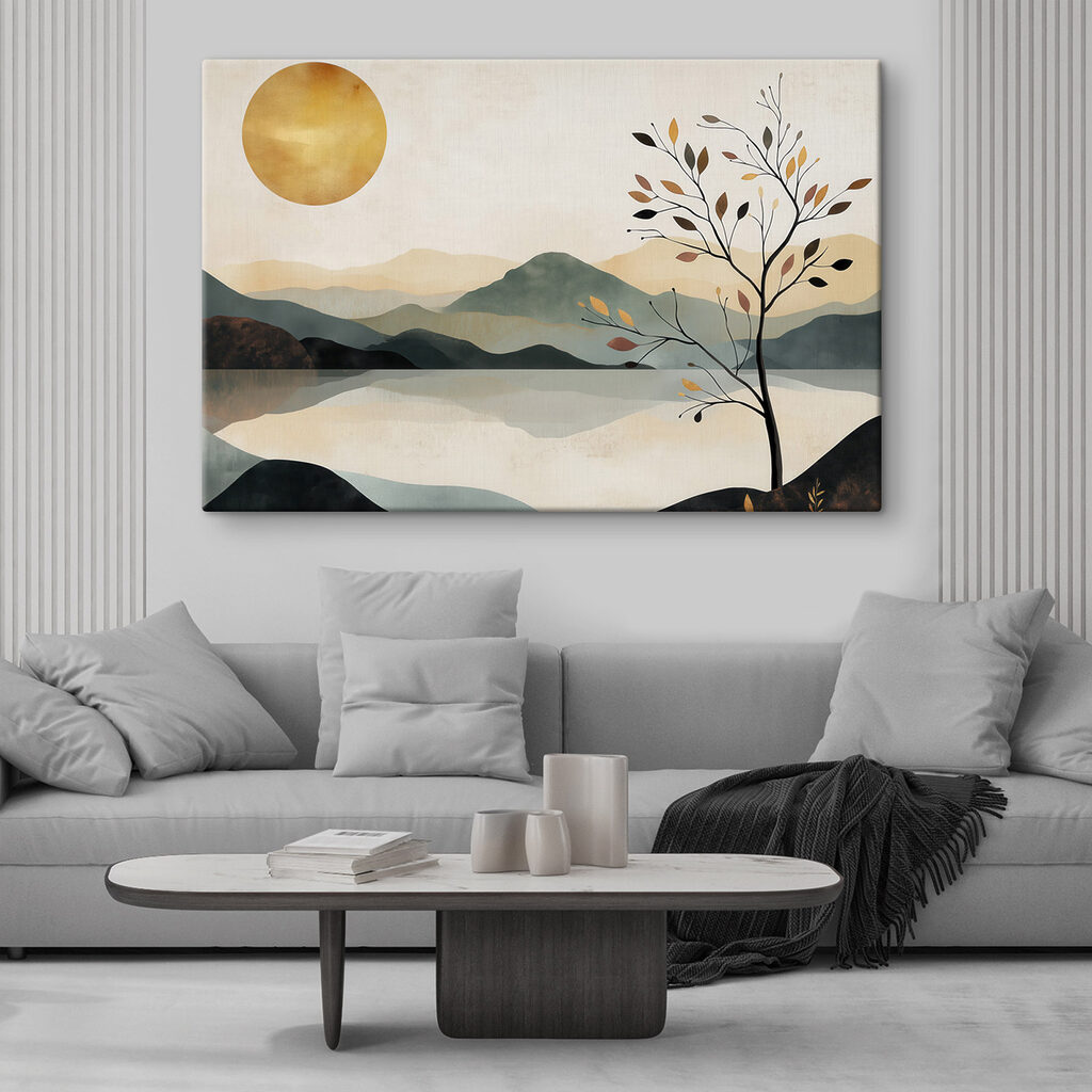 Árvore junto às montanhas — interior 2