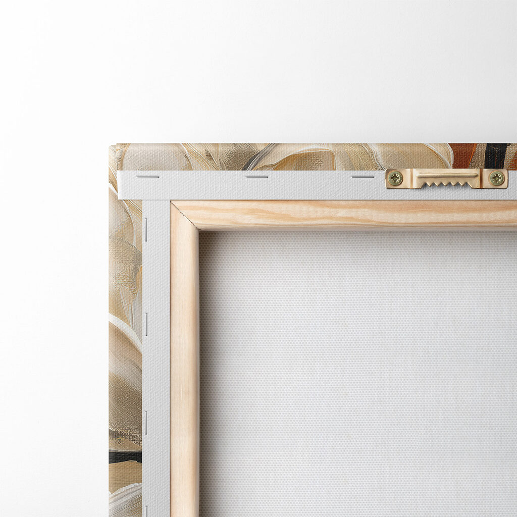Flores creme entre ocre — verso