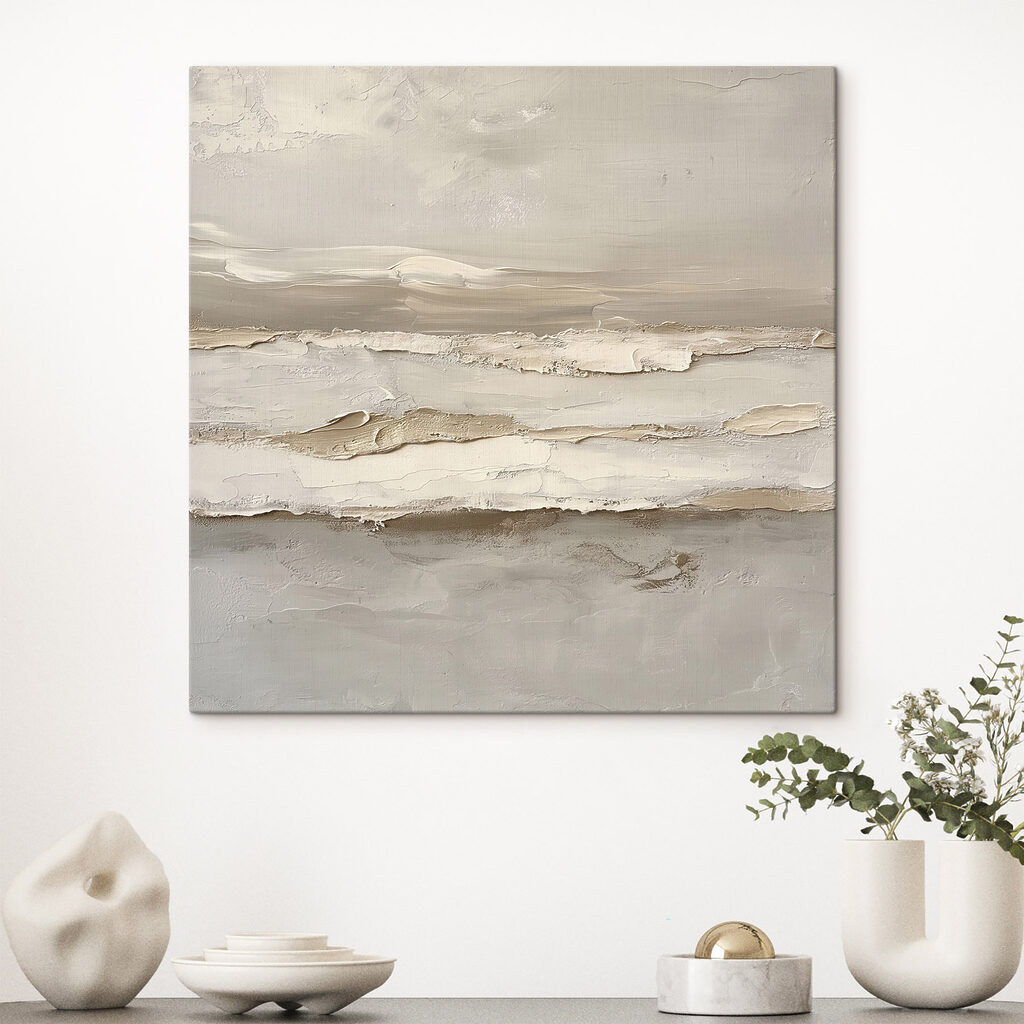 Ondas calmas em tinta — interior 2