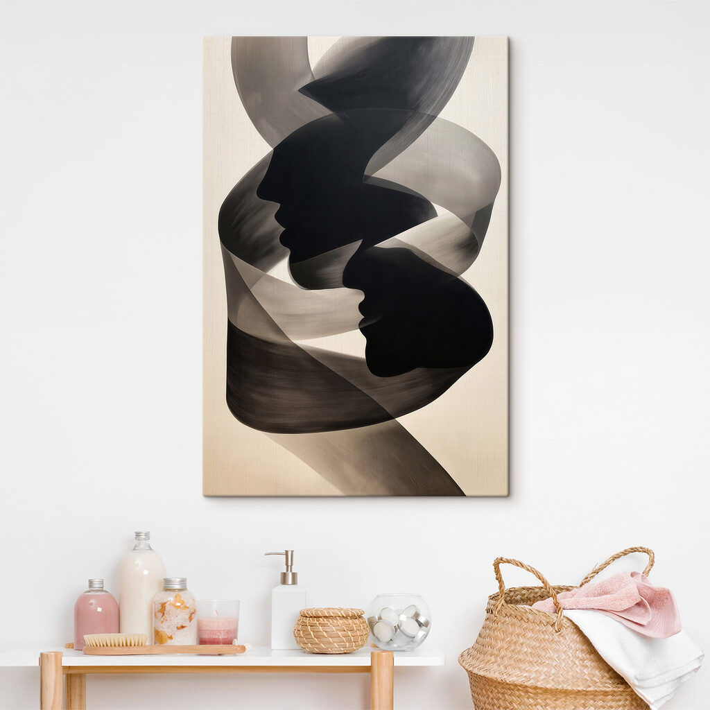 Rostos entre véus pretos — interior 1