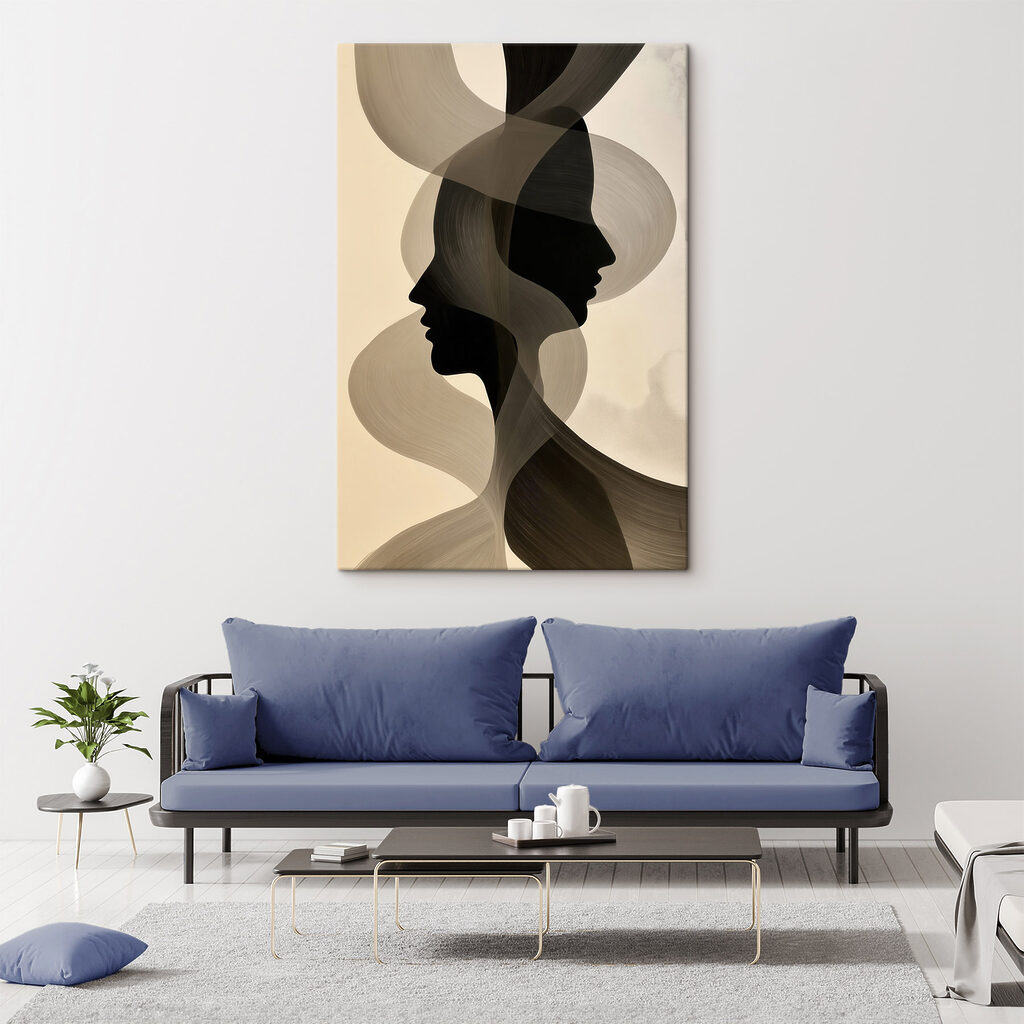 Dois perfis entre véus — interior 1