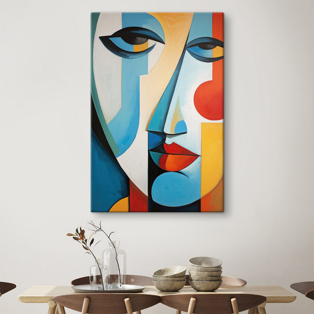 Rosto colorido, olhos abertos — interior 1