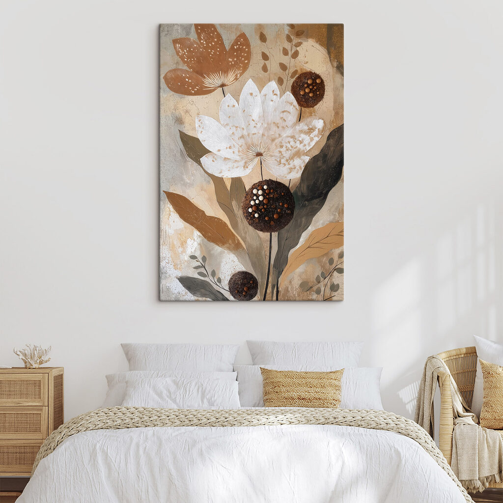 Flores de centro pontilhado — interior 2