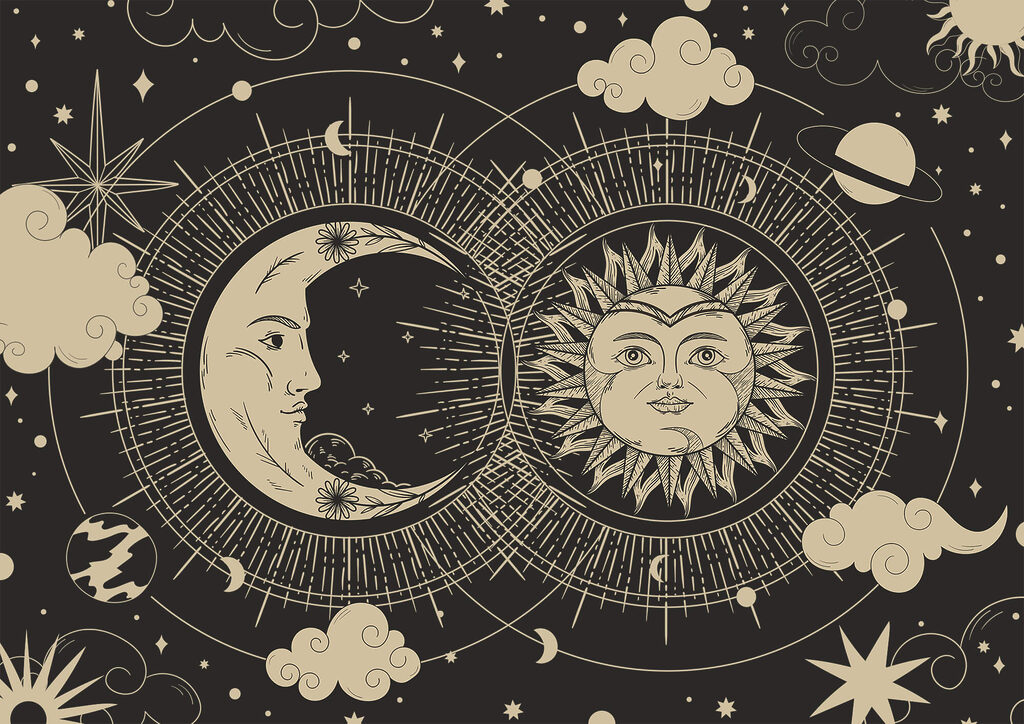 Sol e lua juntos — design completo