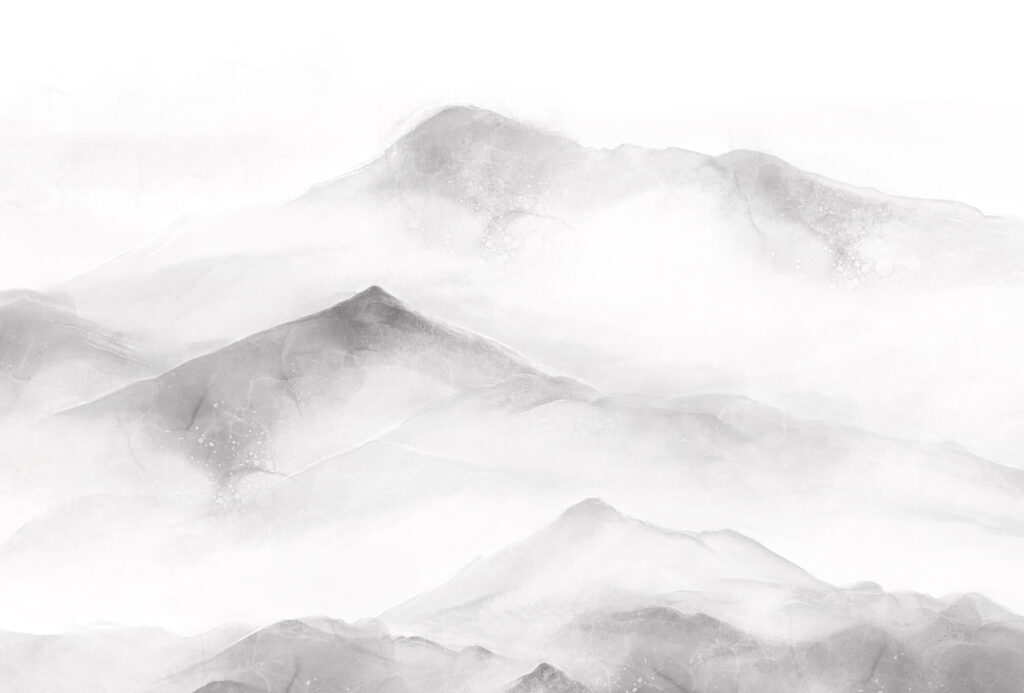 Cumes pálidos entre nuvens — design completo