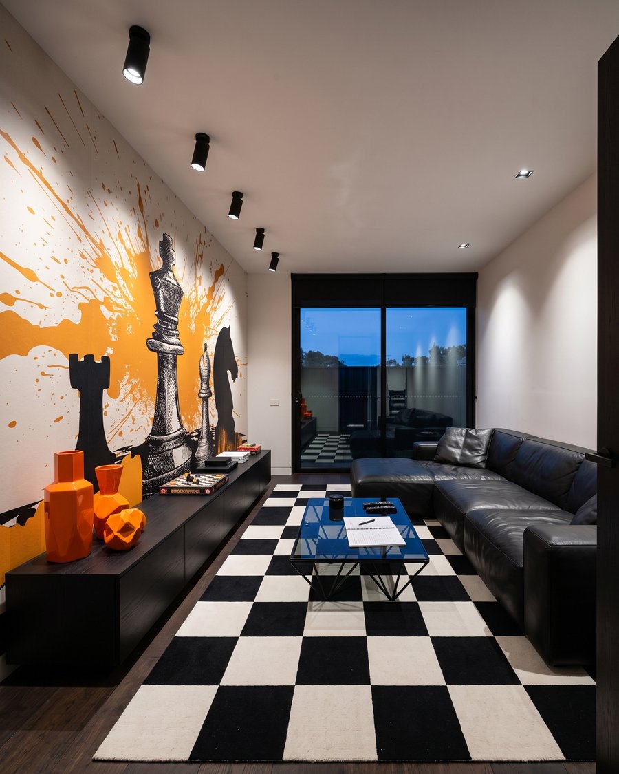 Xadrez com manchas amarelas — interior 4