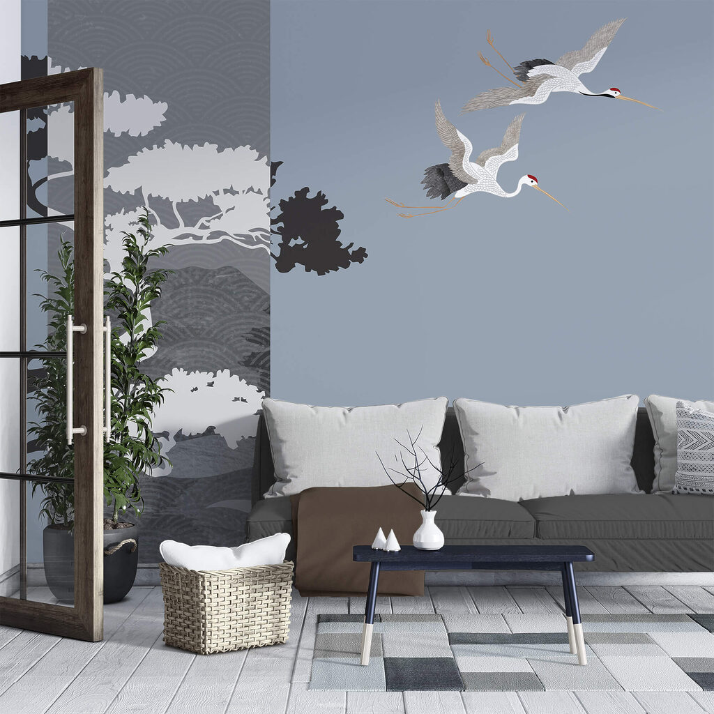 Grous junto à árvore — interior 2
