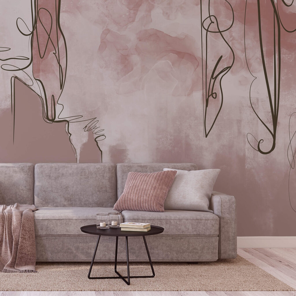 Rostos entre véus rosa — interior 4