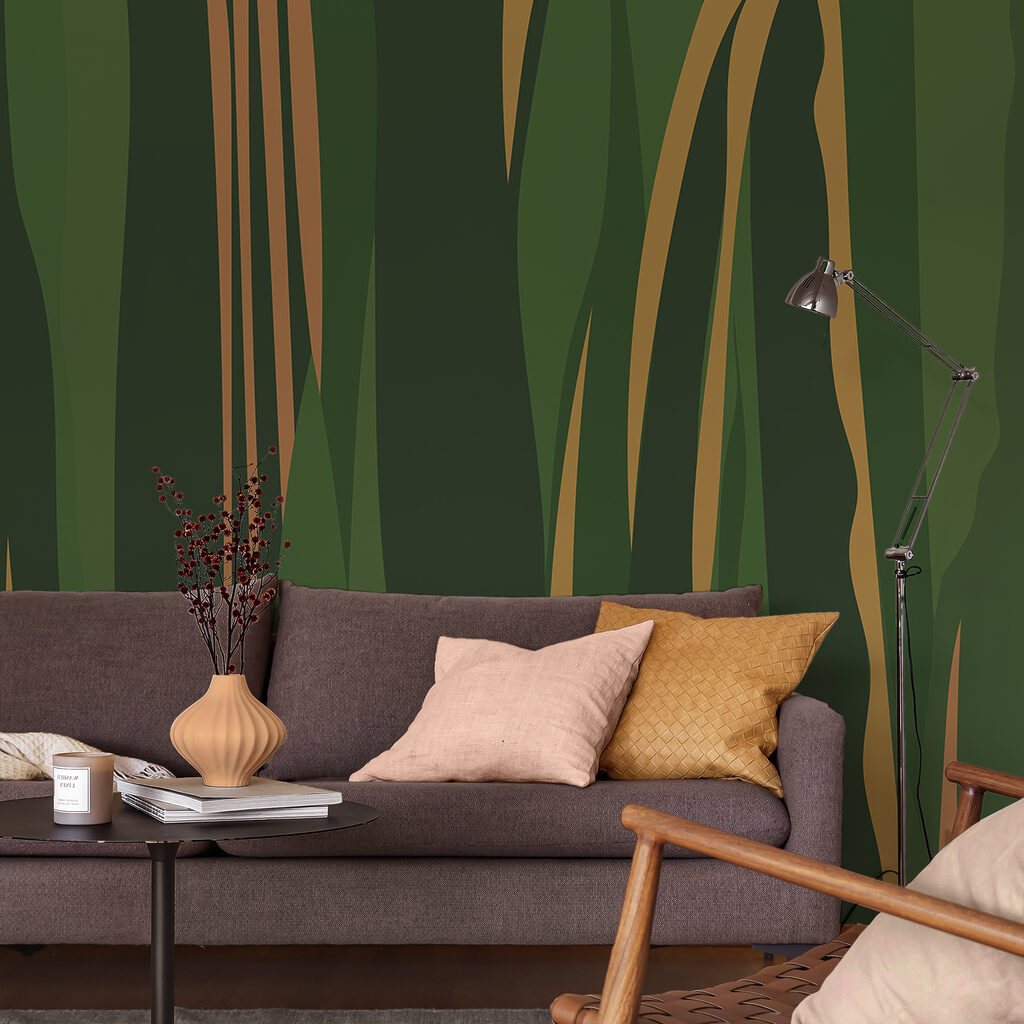 Faixas verdes e ocre — interior 2