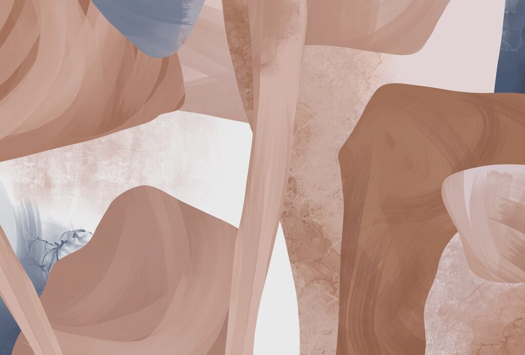 Formas pastel suaves — design completo