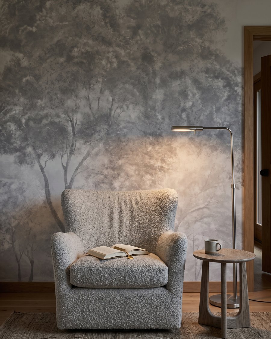 Bosque cinzento na névoa — interior 3