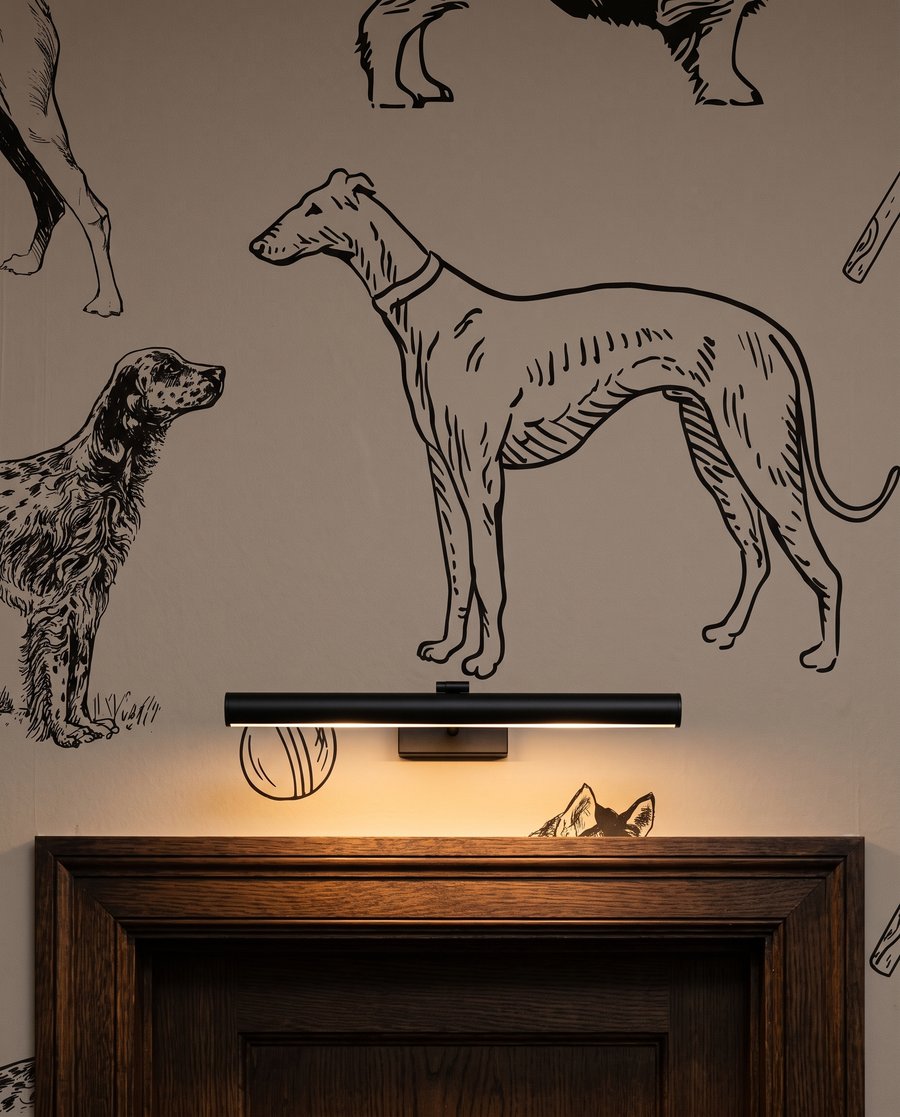 Cães em traços finos — detalhe
