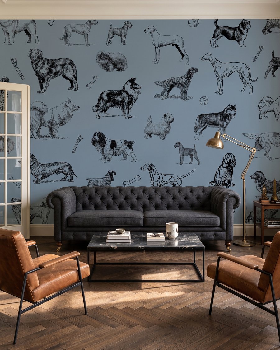 Cães em traços finos — interior 2