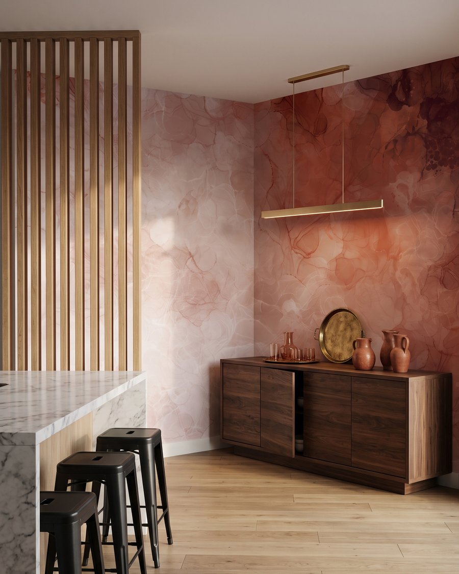 Nuvens de cor pintada — interior 1