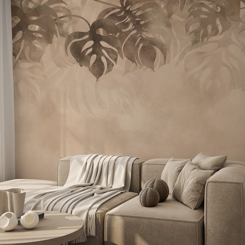Folhas tropicais em névoa — interior 3
