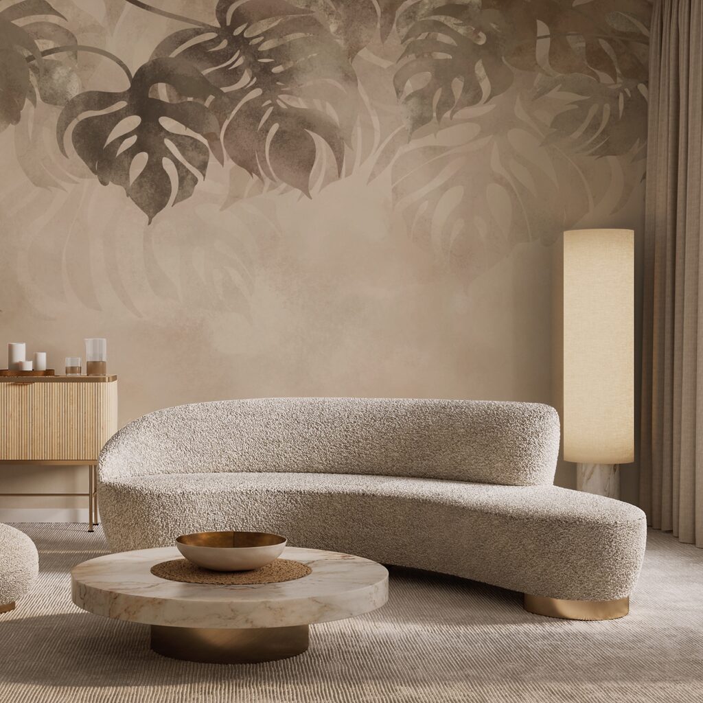 Folhas tropicais em névoa — interior 1