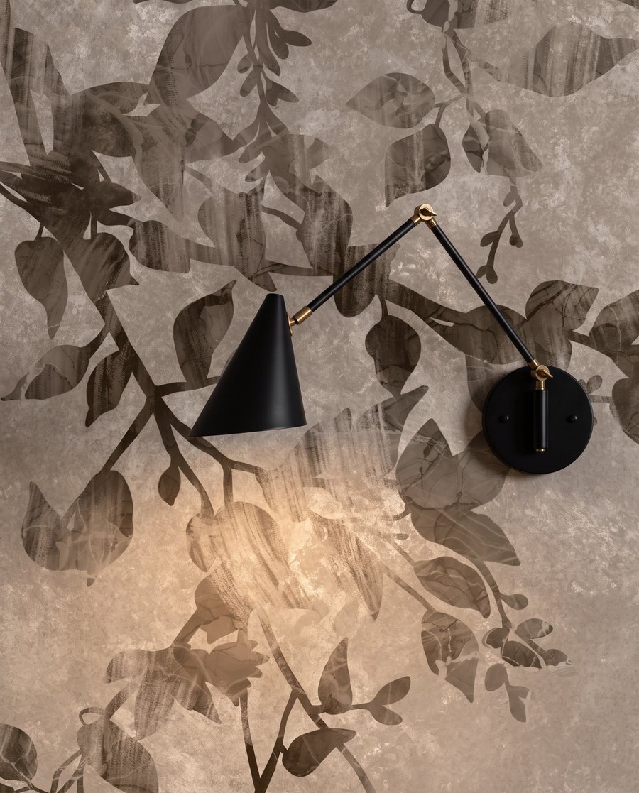 Folhas finas sobre fundo — interior 3