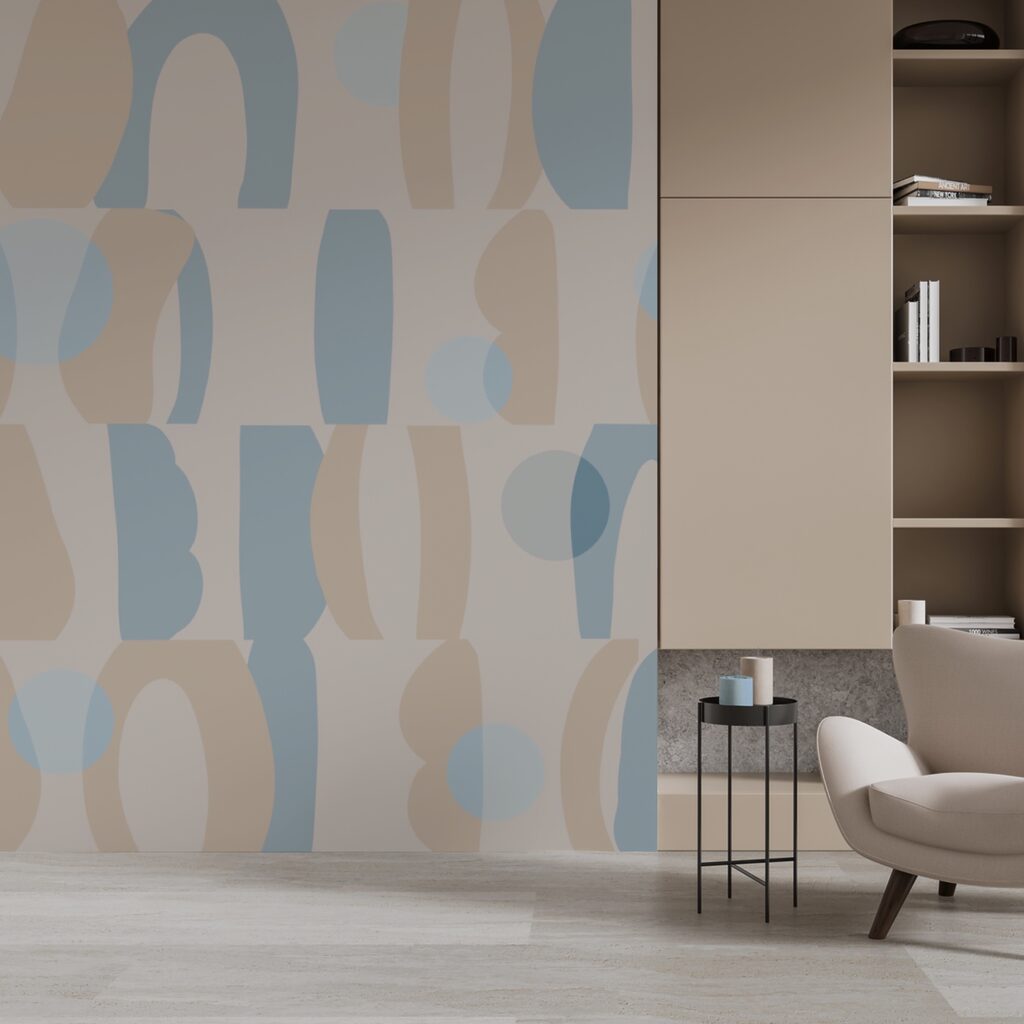Blocos redondos em pastel — interior 2