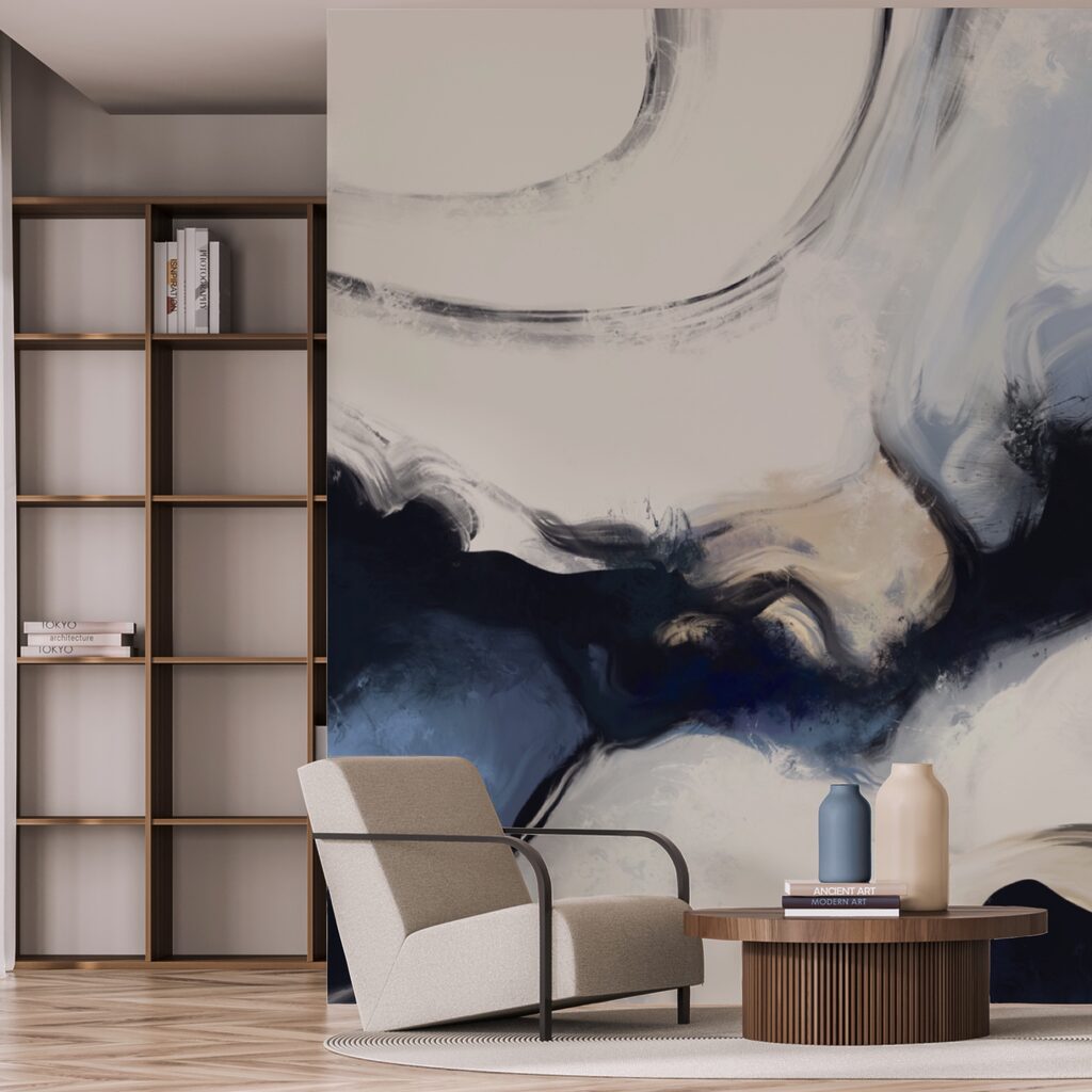 Fluxo azul na luz — interior 2