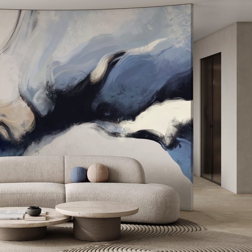 Fluxo azul na luz — interior 3