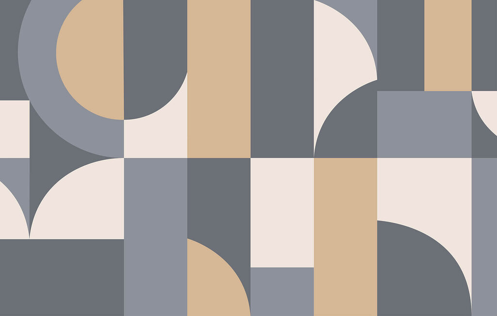 Mosaico geométrico de arcos — design completo