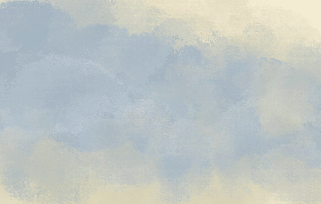 Nuvens de azul pálido — design completo