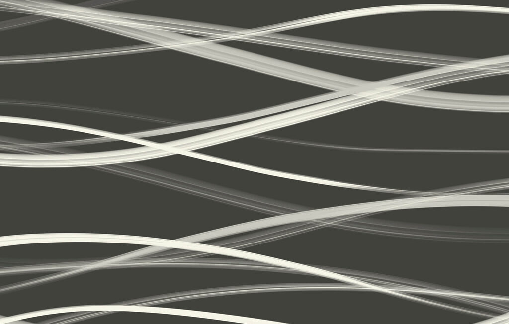 Linhas brancas sobre preto — design completo
