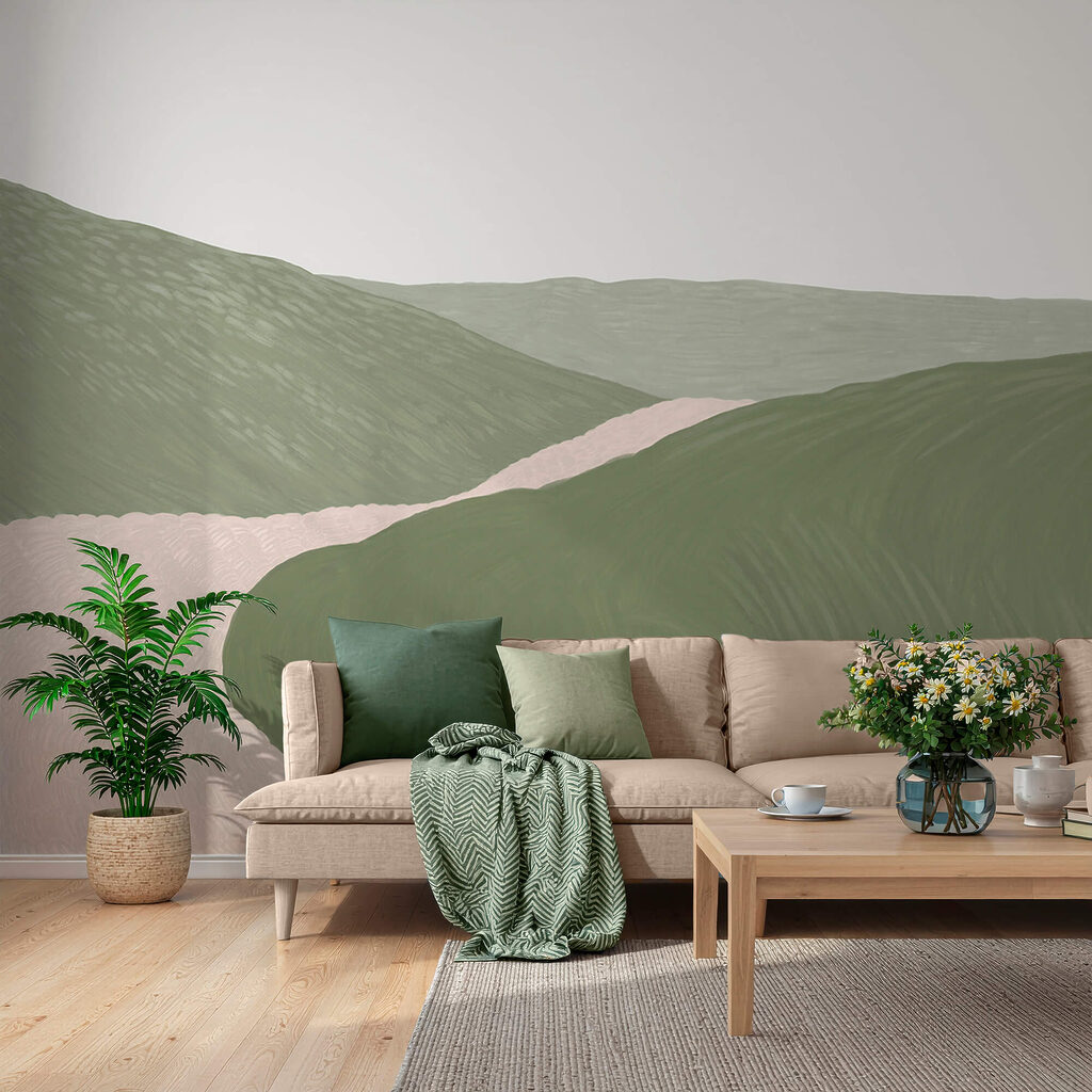 Caminho entre colinas — interior 1