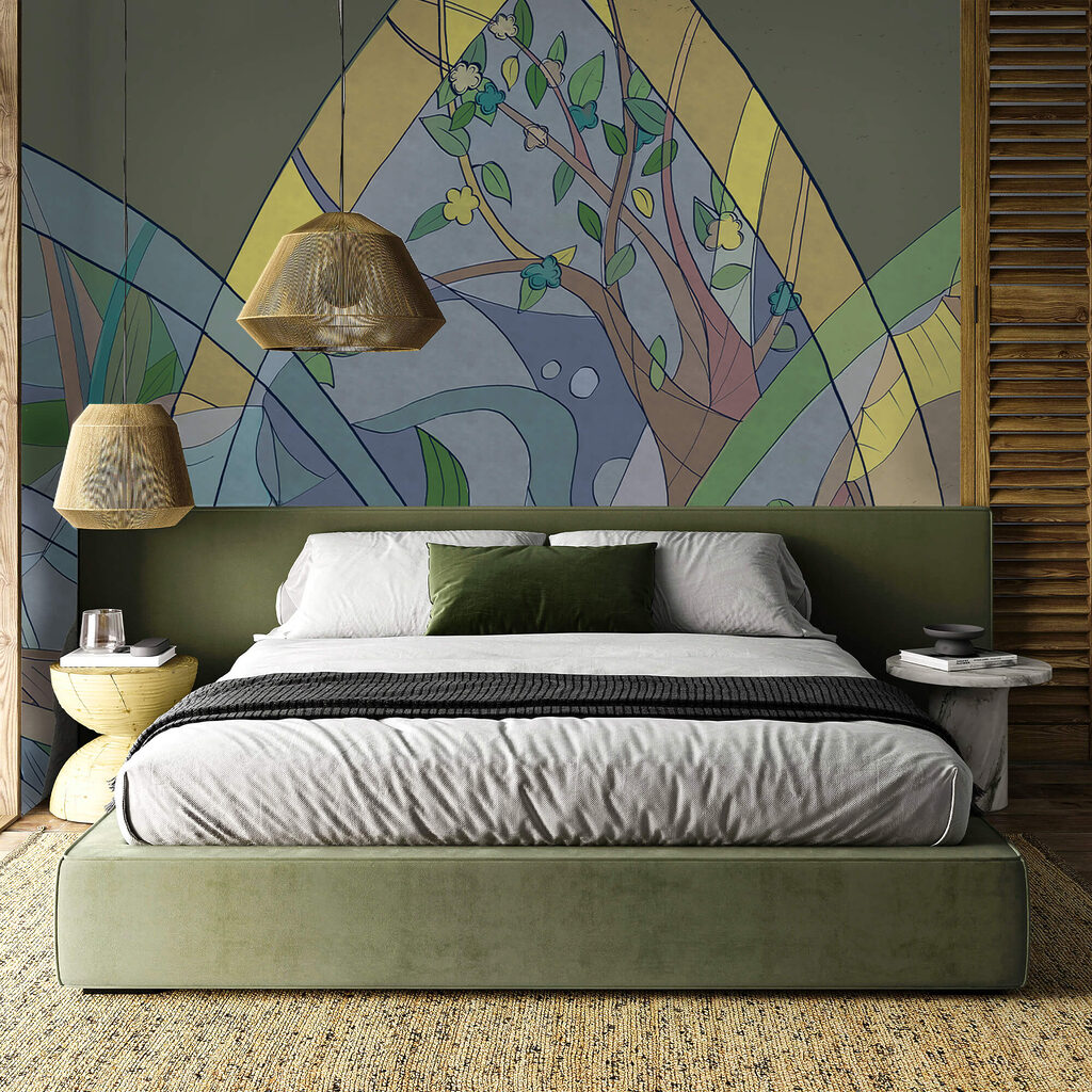 Bosque em vitral — interior 2
