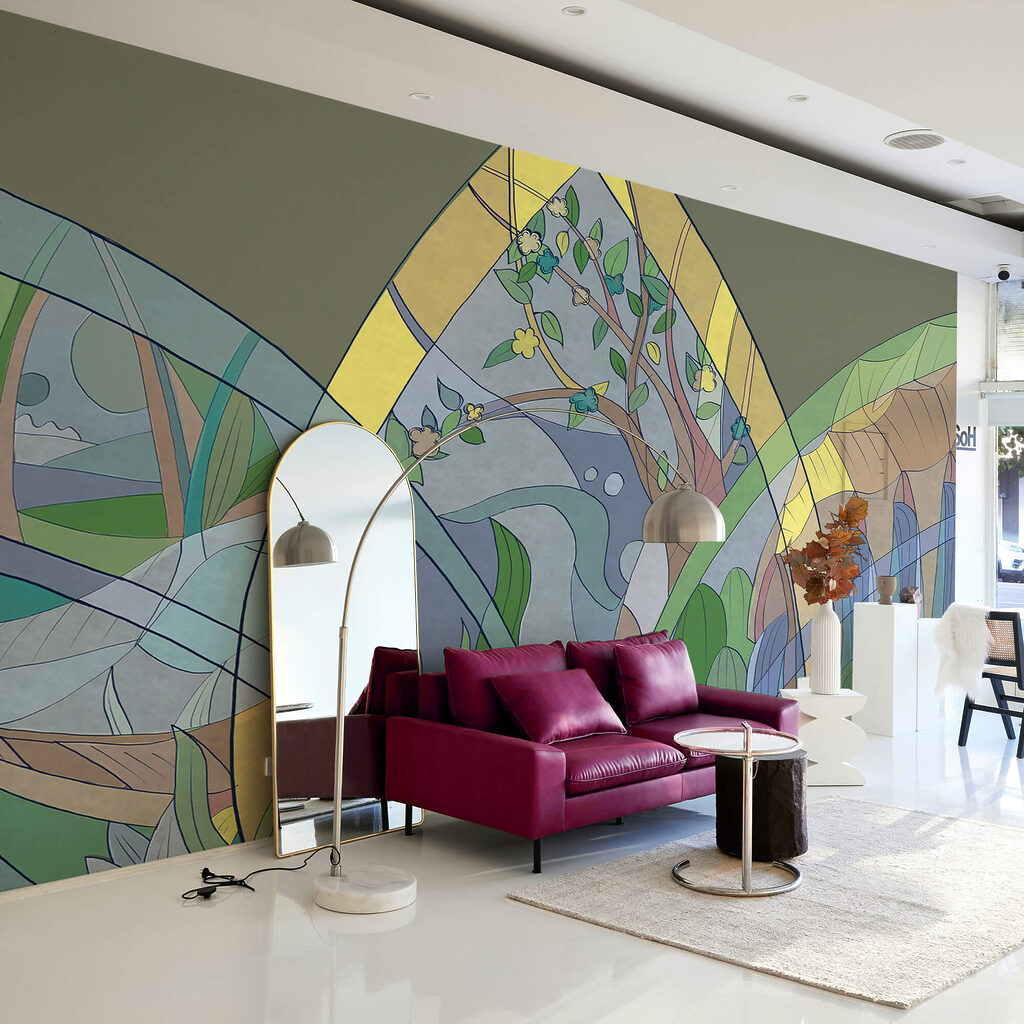 Bosque em vitral — interior 3