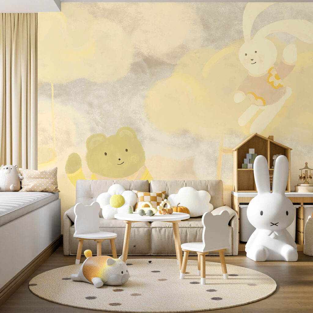 Bichinhos sobre nuvens amarelas — interior 2