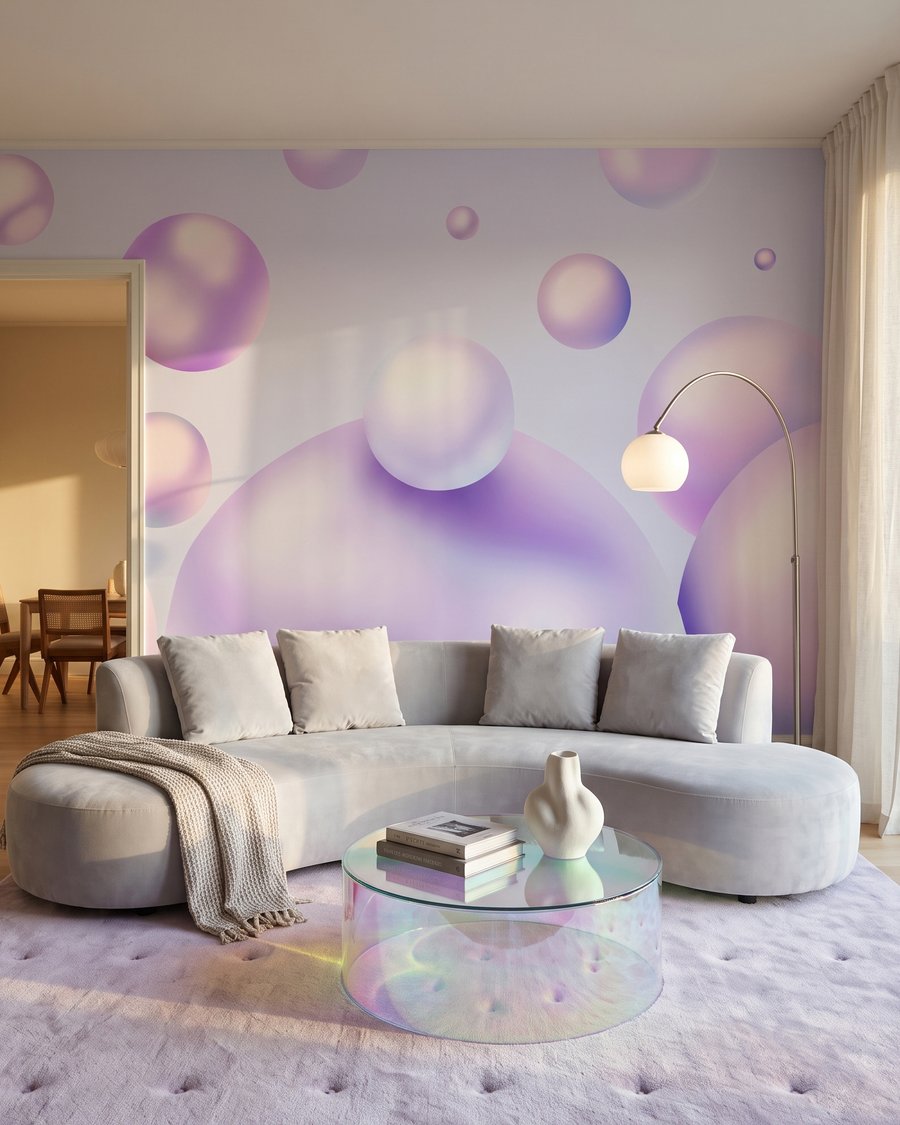 Bolhas brilhantes a flutuar — interior 2