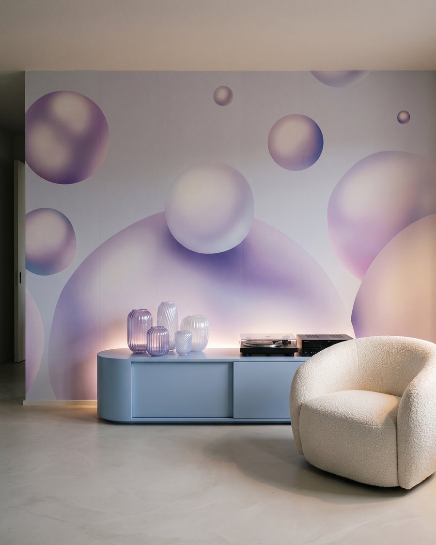 Bolhas brilhantes a flutuar — interior 3