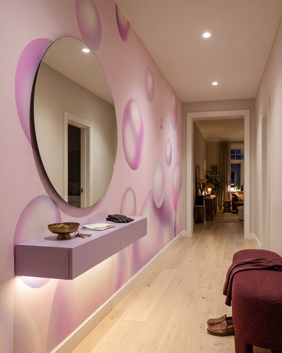 Bolhas brilhantes a flutuar — interior 4