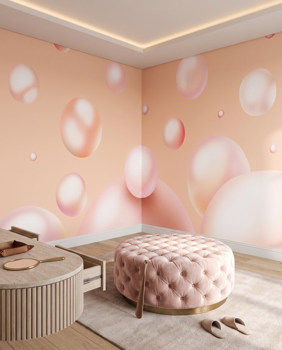 Bolhas brilhantes a flutuar — interior 3