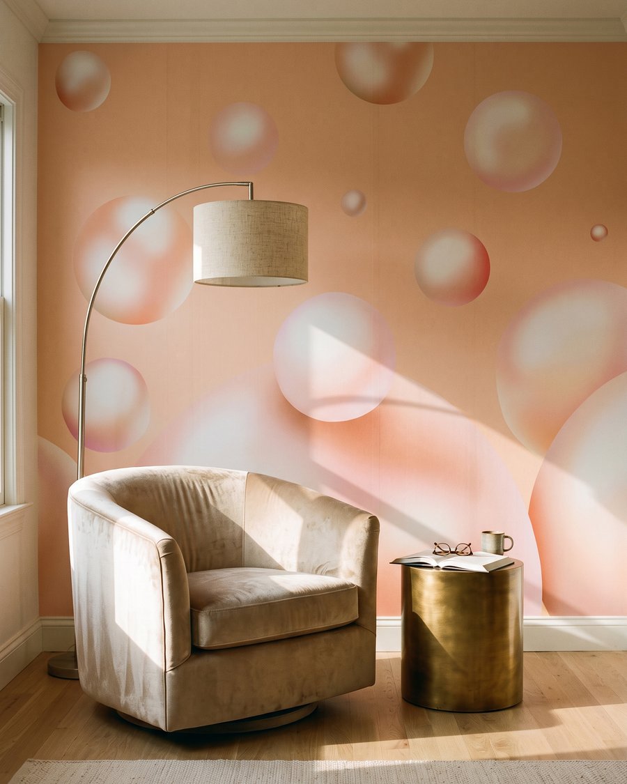 Bolhas brilhantes a flutuar — interior 4