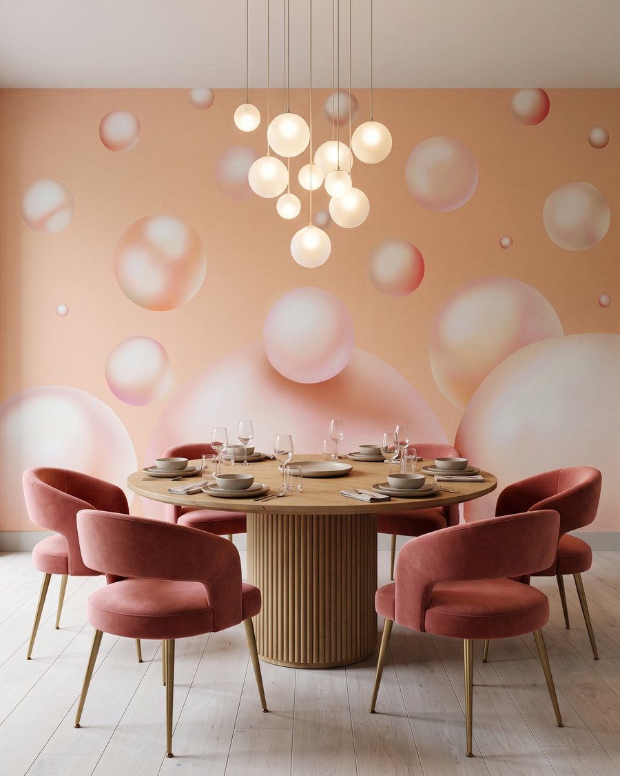 Bolhas brilhantes a flutuar — interior 6