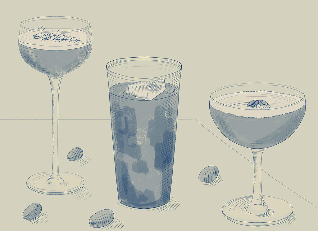 Copos desenhados — design completo